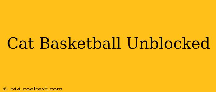 Cat Basketball Unblocked