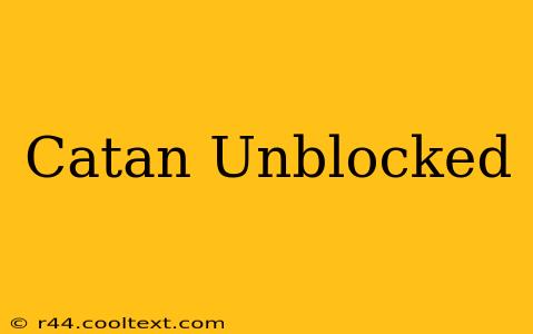 Catan Unblocked