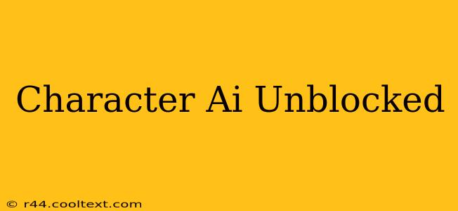 Character Ai Unblocked