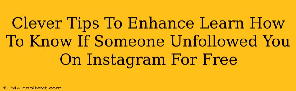 Clever Tips To Enhance Learn How To Know If Someone Unfollowed You On Instagram For Free