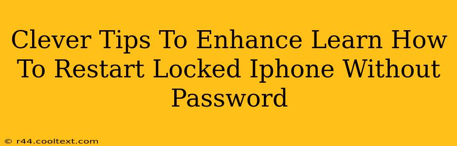 Clever Tips To Enhance Learn How To Restart Locked Iphone Without Password