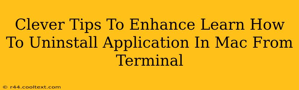 Clever Tips To Enhance Learn How To Uninstall Application In Mac From Terminal