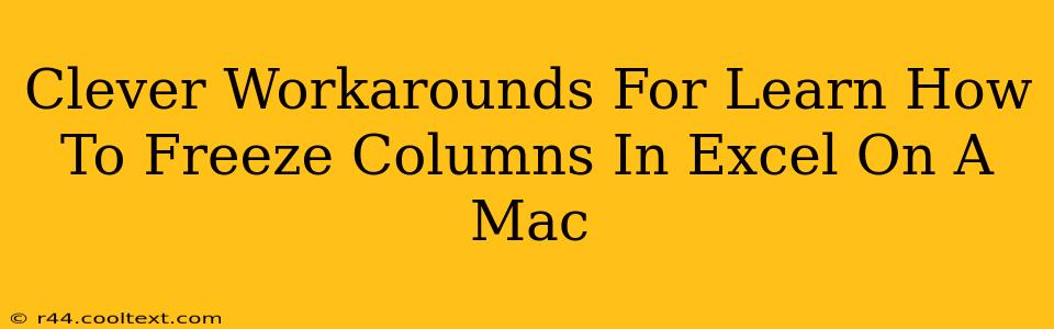 Clever Workarounds For Learn How To Freeze Columns In Excel On A Mac