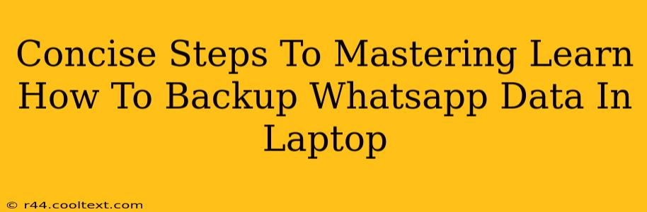 Concise Steps To Mastering Learn How To Backup Whatsapp Data In Laptop