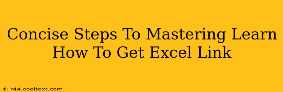 Concise Steps To Mastering Learn How To Get Excel Link