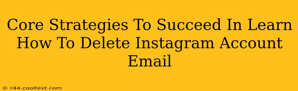 Core Strategies To Succeed In Learn How To Delete Instagram Account Email