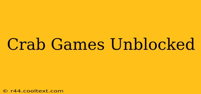 Crab Games Unblocked