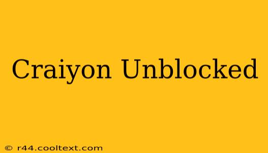 Craiyon Unblocked