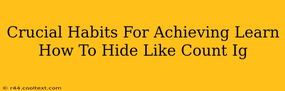 Crucial Habits For Achieving Learn How To Hide Like Count Ig