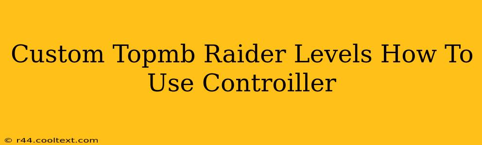 Custom Topmb Raider Levels How To Use Controiller