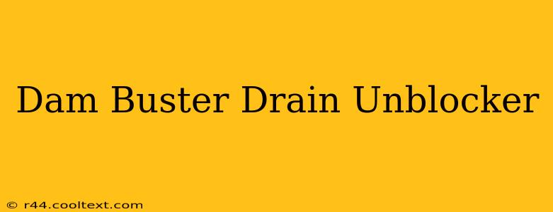 Dam Buster Drain Unblocker