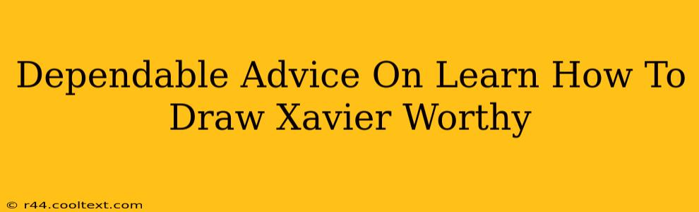 Dependable Advice On Learn How To Draw Xavier Worthy