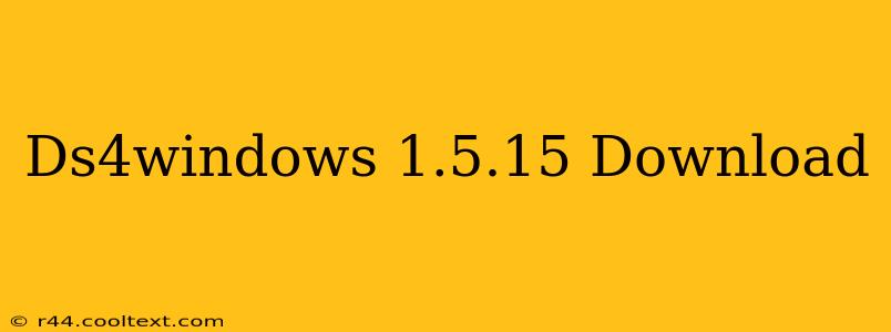 Ds4windows 1.5.15 Download