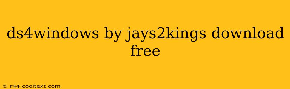 ds4windows by jays2kings download free