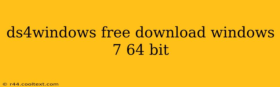 ds4windows free download windows 7 64 bit