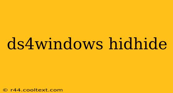 ds4windows hidhide