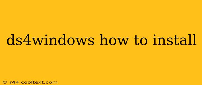 ds4windows how to install