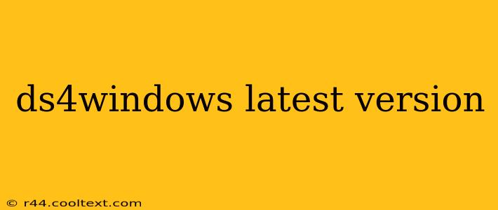 ds4windows latest version