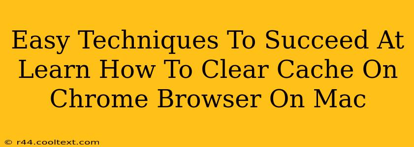 Easy Techniques To Succeed At Learn How To Clear Cache On Chrome Browser On Mac