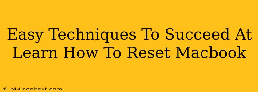 Easy Techniques To Succeed At Learn How To Reset Macbook