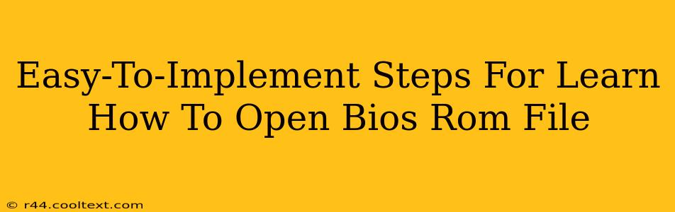 Easy-To-Implement Steps For Learn How To Open Bios Rom File