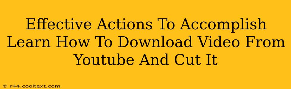 Effective Actions To Accomplish Learn How To Download Video From Youtube And Cut It