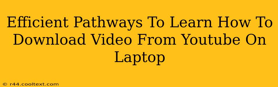 Efficient Pathways To Learn How To Download Video From Youtube On Laptop