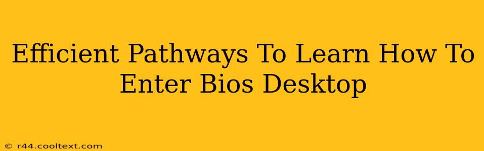 Efficient Pathways To Learn How To Enter Bios Desktop