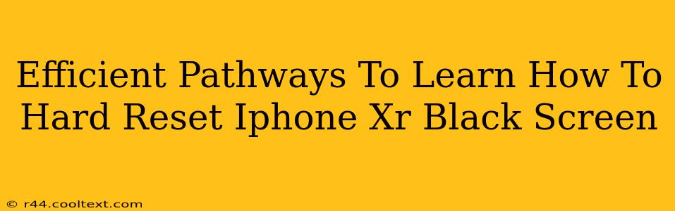 Efficient Pathways To Learn How To Hard Reset Iphone Xr Black Screen