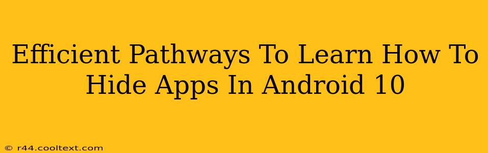 Efficient Pathways To Learn How To Hide Apps In Android 10