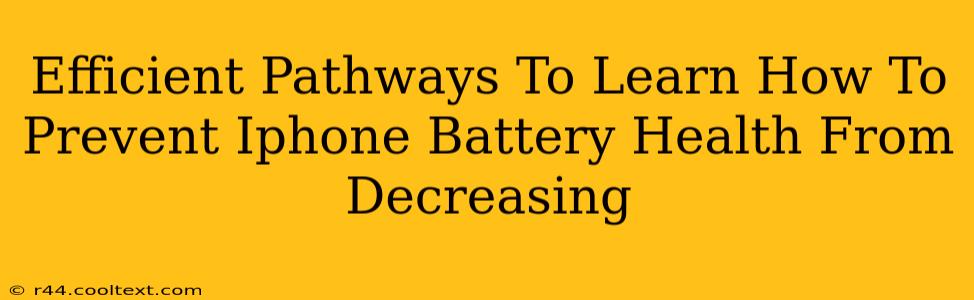 Efficient Pathways To Learn How To Prevent Iphone Battery Health From Decreasing