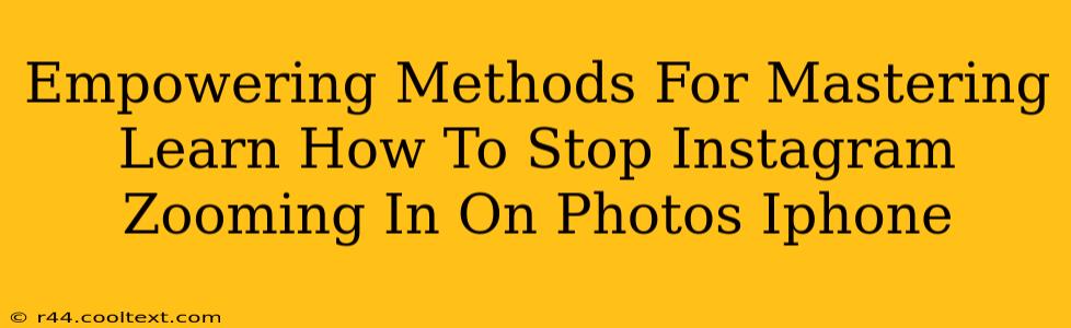 Empowering Methods For Mastering Learn How To Stop Instagram Zooming In On Photos Iphone