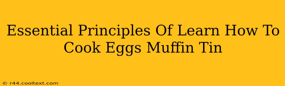 Essential Principles Of Learn How To Cook Eggs Muffin Tin