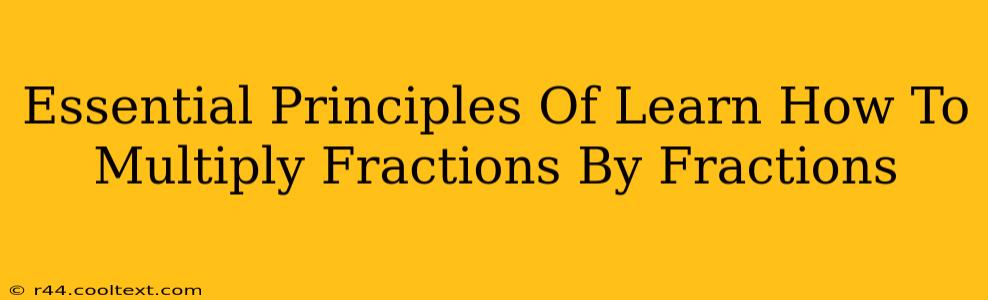 Essential Principles Of Learn How To Multiply Fractions By Fractions