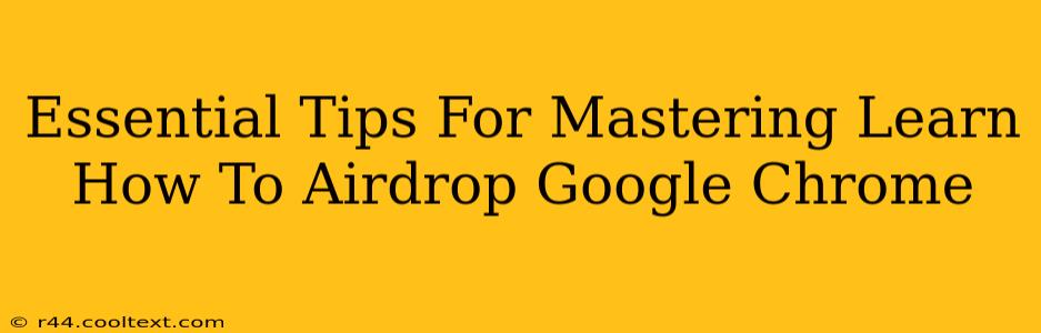 Essential Tips For Mastering Learn How To Airdrop Google Chrome