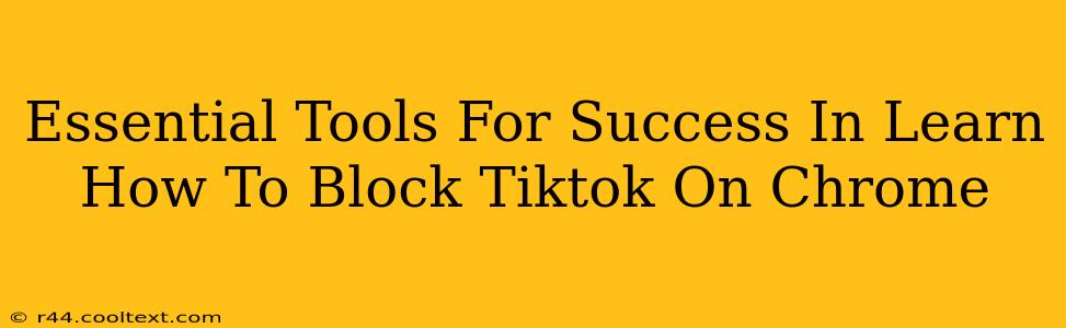 Essential Tools For Success In Learn How To Block Tiktok On Chrome