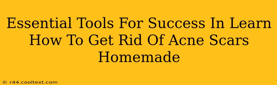 Essential Tools For Success In Learn How To Get Rid Of Acne Scars Homemade