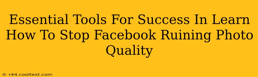 Essential Tools For Success In Learn How To Stop Facebook Ruining Photo Quality