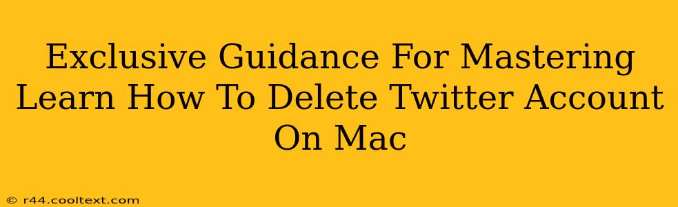 Exclusive Guidance For Mastering Learn How To Delete Twitter Account On Mac