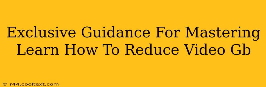 Exclusive Guidance For Mastering Learn How To Reduce Video Gb