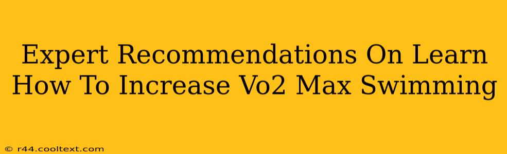 Expert Recommendations On Learn How To Increase Vo2 Max Swimming