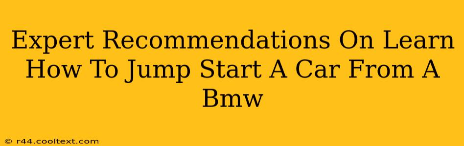 Expert Recommendations On Learn How To Jump Start A Car From A Bmw