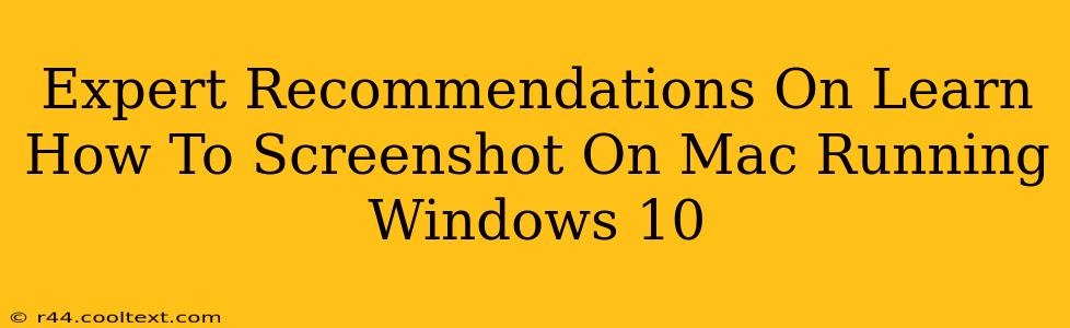 Expert Recommendations On Learn How To Screenshot On Mac Running Windows 10