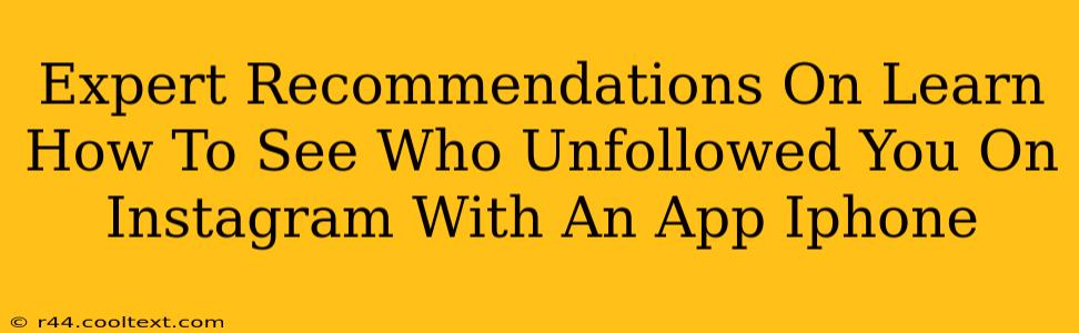 Expert Recommendations On Learn How To See Who Unfollowed You On Instagram With An App Iphone