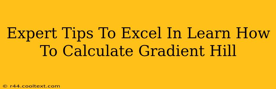 Expert Tips To Excel In Learn How To Calculate Gradient Hill