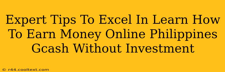 Expert Tips To Excel In Learn How To Earn Money Online Philippines Gcash Without Investment