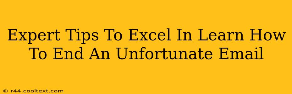 Expert Tips To Excel In Learn How To End An Unfortunate Email