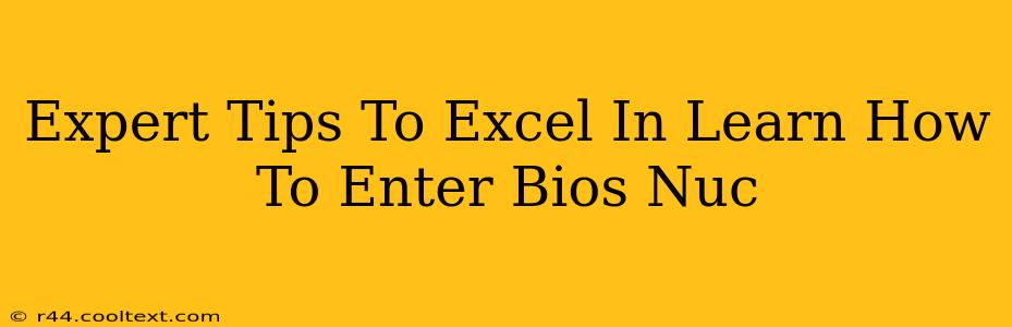 Expert Tips To Excel In Learn How To Enter Bios Nuc