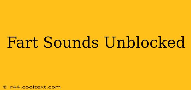 Fart Sounds Unblocked