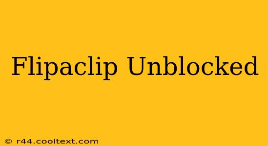 Flipaclip Unblocked